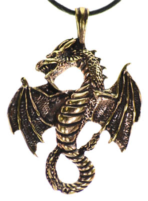 Bronze Celtic Dragon - Click Image to Close