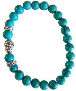 Om Turquoise bracelet - Click Image to Close