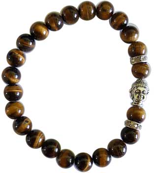 Om Tiger's Eye bracelet - Click Image to Close