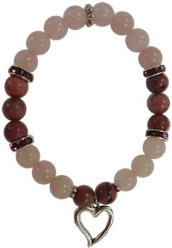 8mm Rose Quartz bracelet - Click Image to Close