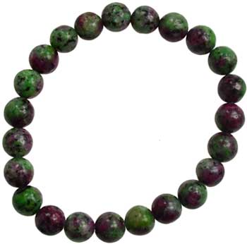 8mm Ruby Zoisite bracelet