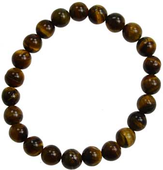 8mm Tiger Eye bracelet - Click Image to Close