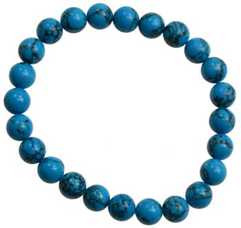 8mm Turquoise bracelet - Click Image to Close