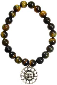 Tiger Eye Joy Sunface silver