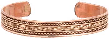 Copper Braided bracelet - Click Image to Close