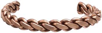 Copper Heavy Twist bracelet - Click Image to Close