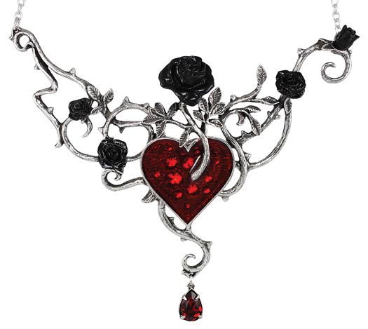 Bed of Blood Roses Choker - Click Image to Close