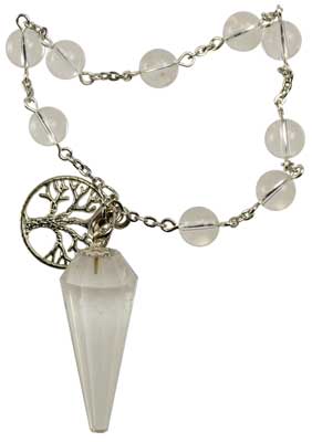 Quartz pendulum bracelet