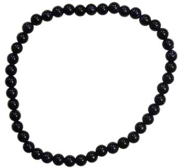 4mm Blue Goldstone stretch - Click Image to Close