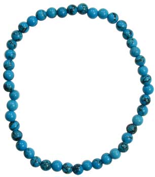 4mm Turquoise stretch - Click Image to Close