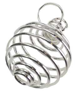 1" x 7/8" Silver Plated coil - Click Image to Close