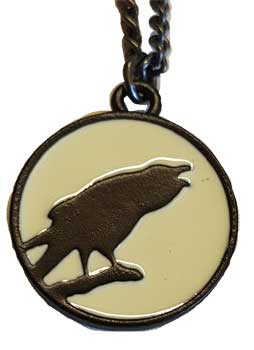 caw st the Moon pendant - Click Image to Close