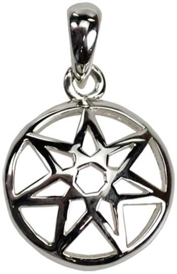 Small Seven-Pointed Fairy Star sterling