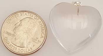 1" Quartz heart - Click Image to Close