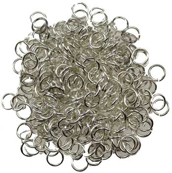 Jump Rings, silver plated 1oz - Click Image to Close