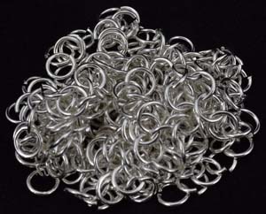 Jump Rings, silver plated 1oz - Click Image to Close