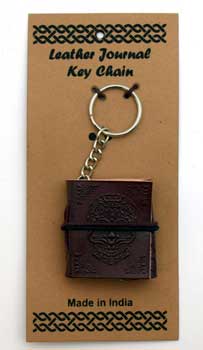 Day of the Dead Leather Journal Key Chain - Click Image to Close