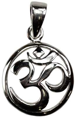 Silver Om - Click Image to Close