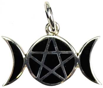 Pentagram Moons sterling - Click Image to Close