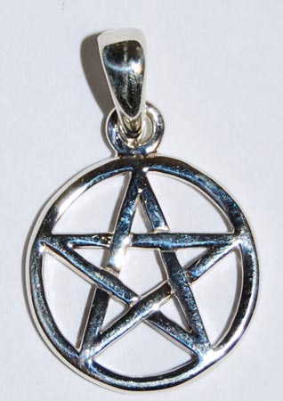 Small Silver Pentagram - Click Image to Close