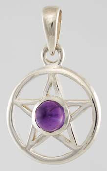 Small Amethyst Pentagram - Click Image to Close