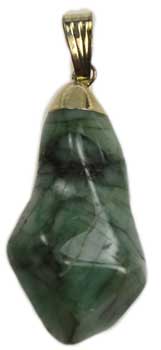 Emerald polished pendant