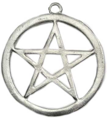 Large Pewter Pentagram - Click Image to Close