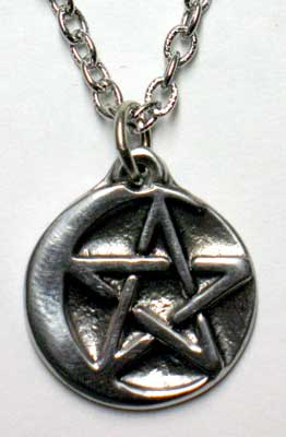 Medium Pewter Pentagram