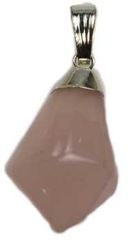 Rose Quartz polished pendant - Click Image to Close