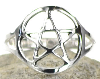 Pentagram Ring size 8 - Click Image to Close