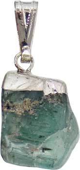 Aquamarine tumbled pendant