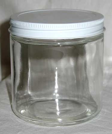 12oz Clear Glass Jar (c) - Click Image to Close