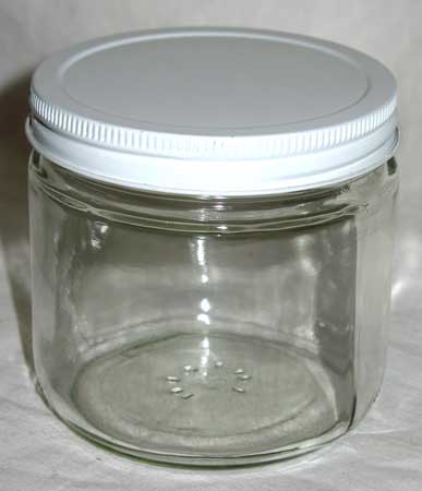 16oz Clear Glass Jar (c)