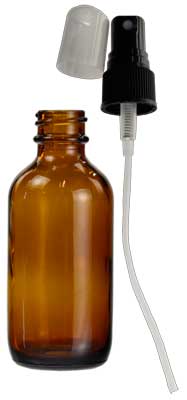 2oz Amber with Spray - Click Image to Close