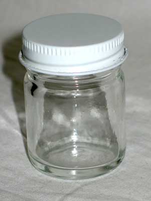 4oz Clear Glass Jar (c) - Click Image to Close