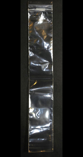 Ziplock Bags 2" x 12" 100/pkg Clear - Click Image to Close