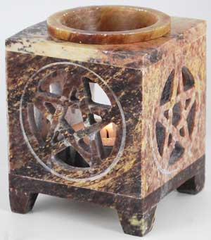 Soapstone Pentagram diffuser - Click Image to Close