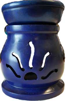 3 1/2" Blue diffuser - Click Image to Close