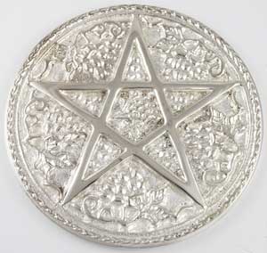 Pentagram altar tile 6"