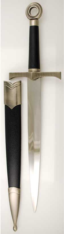 Black Medieval athame - Click Image to Close