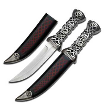 Celtic Pentagram athame 12" - Click Image to Close