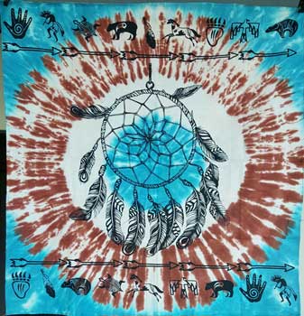 36" x 36" Dreamcatcher altar cloth - Click Image to Close