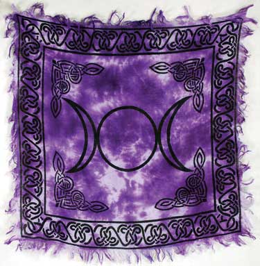Triple Moon altar cloth - Click Image to Close