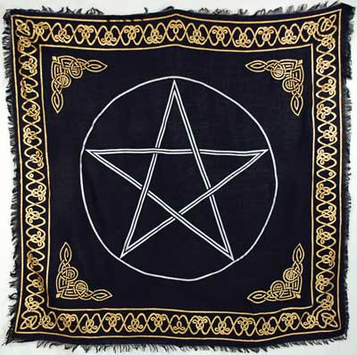 Gold Bordered Pentagram 36" x 36" - Click Image to Close