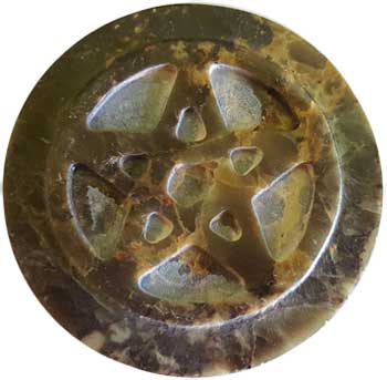 Soapstone Pentagram tile - Click Image to Close