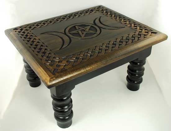 Triple Moon altar table 14" x 11" - Click Image to Close