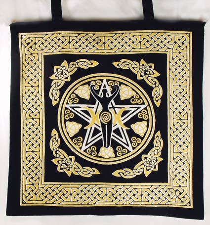 Pentagram Goddess Tote Bag