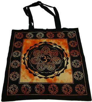 18" x 18" Chakra tote bag