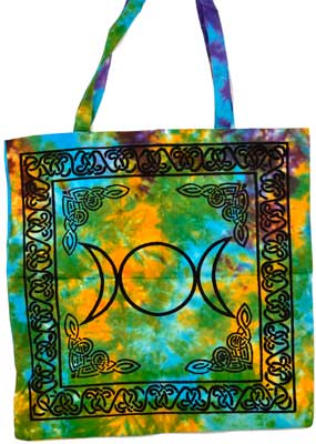 Triple Goddess Moon tote bag