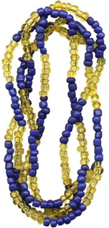 Ochosi beads blue & amber - Click Image to Close